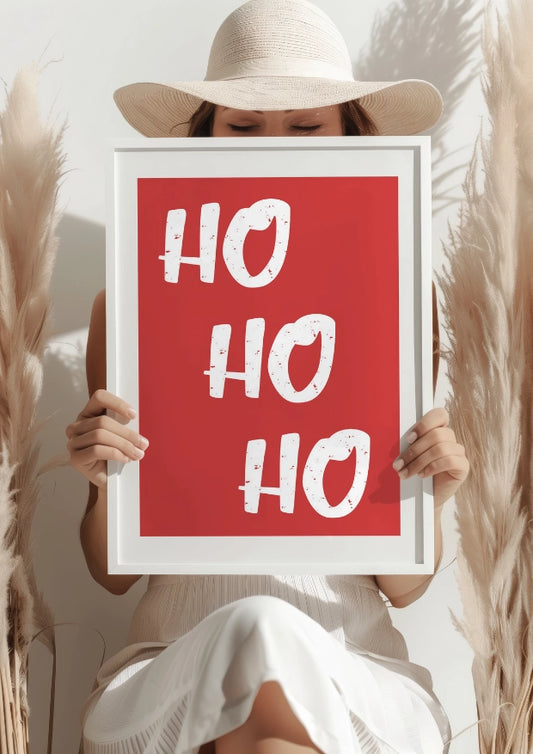 Świąteczny Humor Ho Ho Plakat