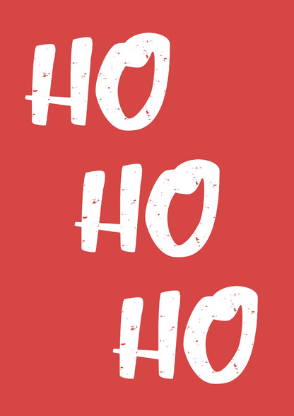 Świąteczny Humor Ho Ho Plakat