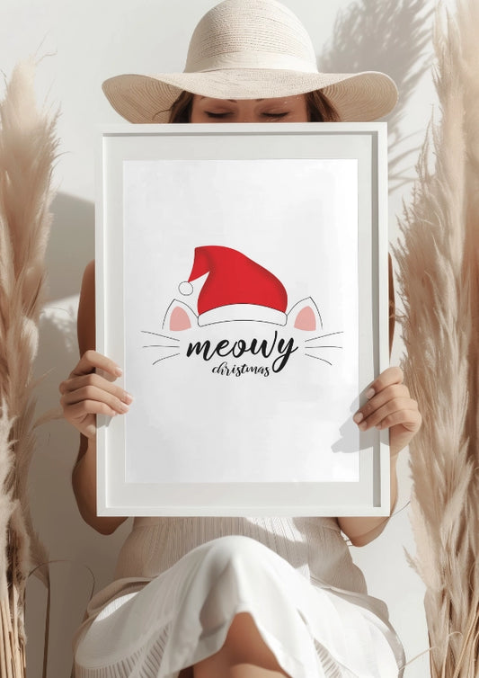 Świąteczny Koci Czar Plakat