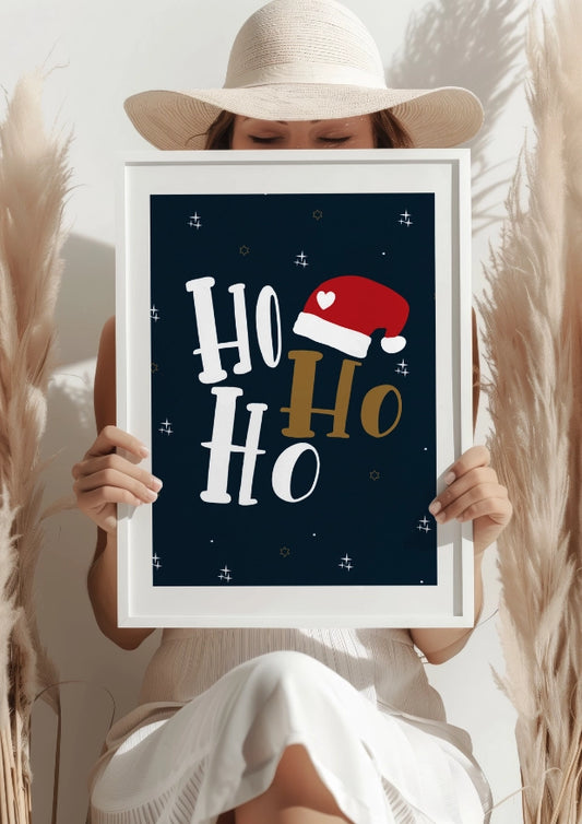 Świąteczna Magia Ho Ho Plakat